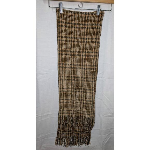 Mater Materiae Scarf Made In Italy Tassels Neutral Old Money Viscose Unisex - Picture 3 of 5